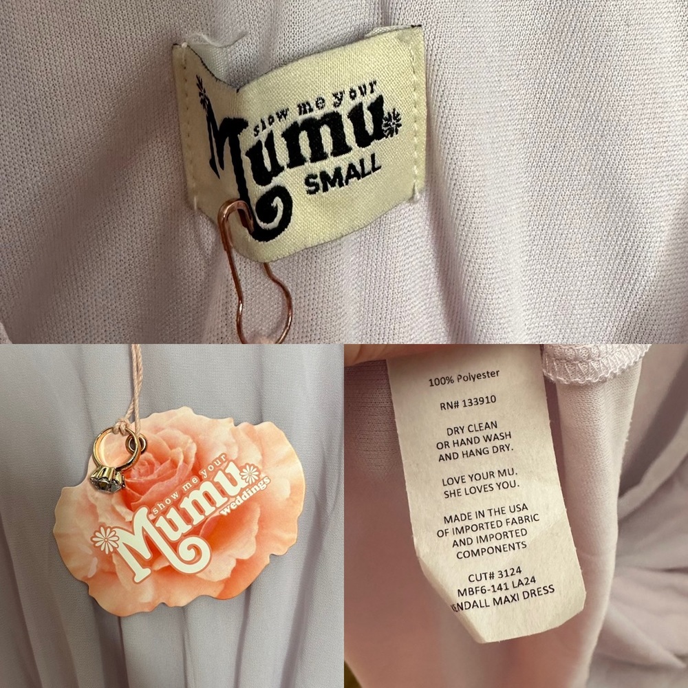 Show Me Your Mumu Kendall Dress Lavender NEW - Picture 8 of 8